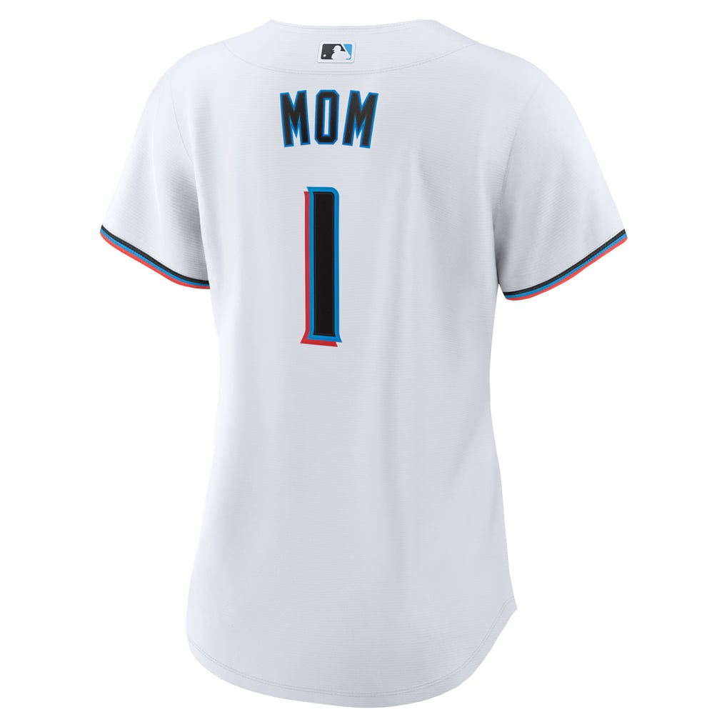  Miami Marlins Nike Women's #1 Mom Home Replica Jersey - White